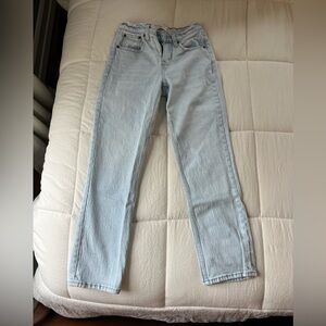 Abercrombie curve love straight mid rise jeans / size 23